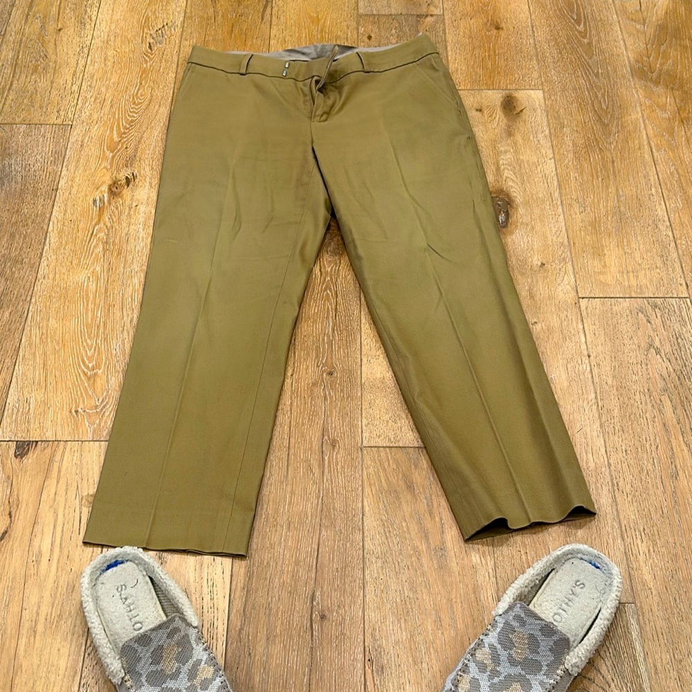 Banana Republic Tan Ankle Crop Pants Size 8 in EUC